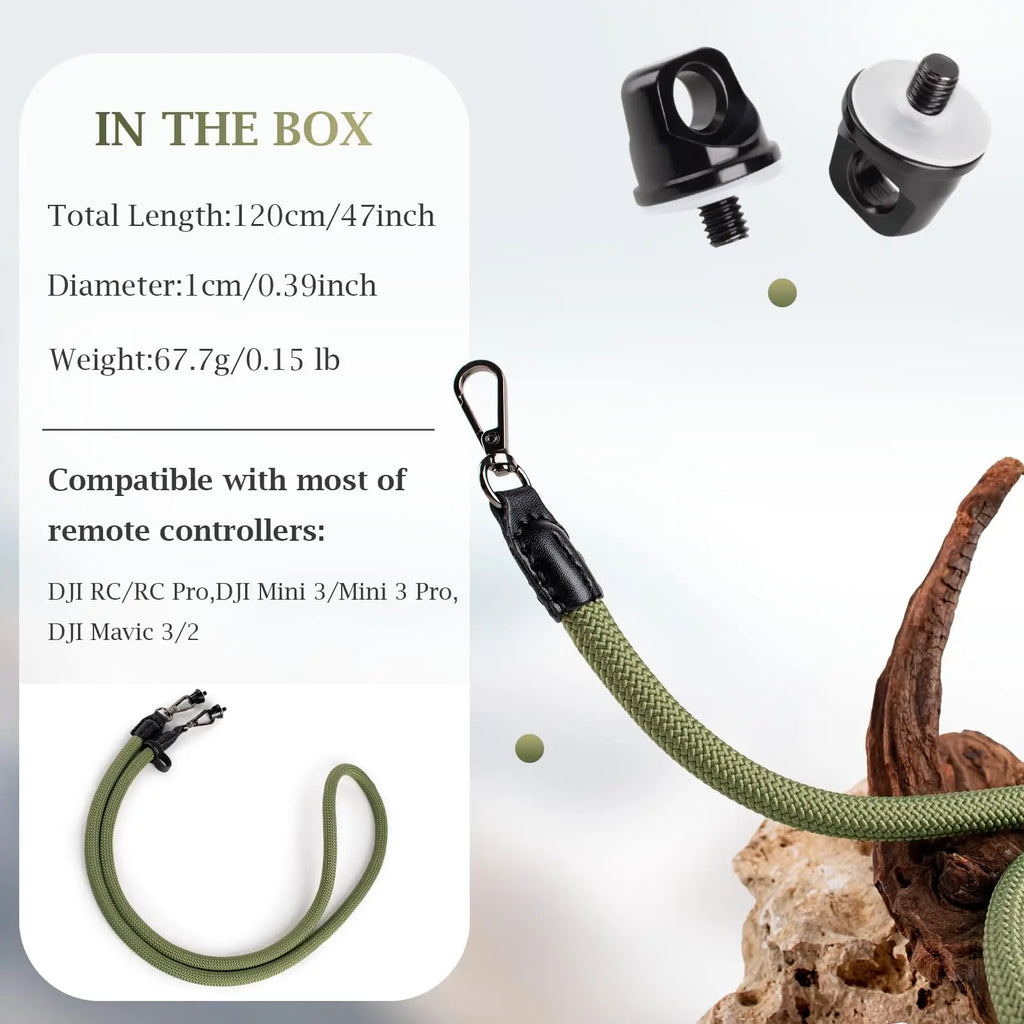 Lanyard for DJI RC & RC 2 & RC Pro Controller, Mini 4 Pro Lanyard RC Neck Strap, Nylon Lanyard Compatible For DJI NEO/Mini3/3Pro