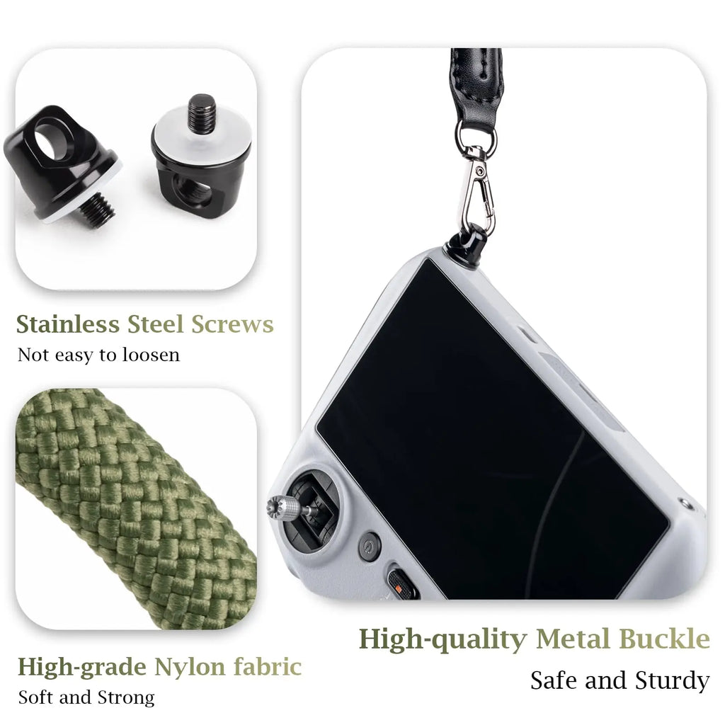 Lanyard for DJI RC & RC 2 & RC Pro Controller, Mini 4 Pro Lanyard RC Neck Strap, Nylon Lanyard Compatible For DJI NEO/Mini3/3Pro